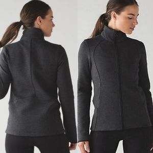 Lululemon Insculpt Jacket Heathered Black / Black Size 12